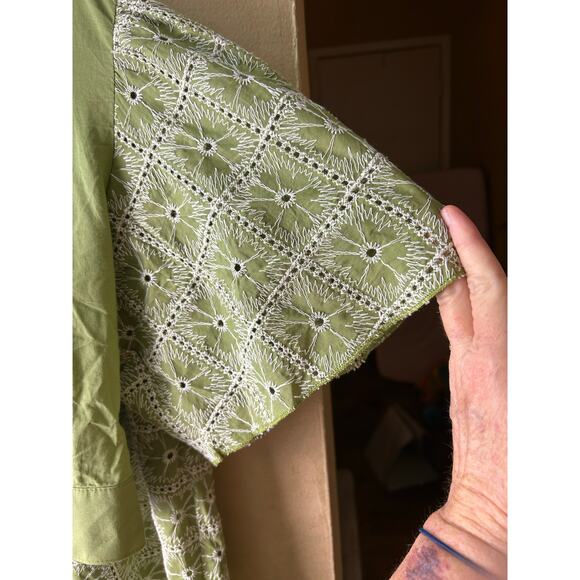 NWT 2 Piece Pants Set Wide Leg  Embroidered Accents cy Luna Moon Sz XL - Picture 7 of 16